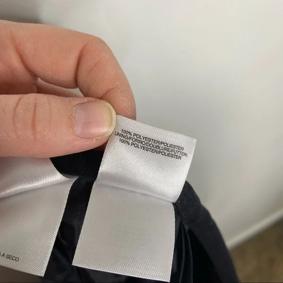 Kasper Solid Black Career Lined Short Straight Skirt Dark Academia - Picture 10 of 11